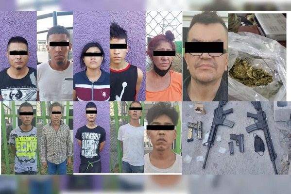 Cae 11 integrantes de un grupo delictivo en Nuevo León