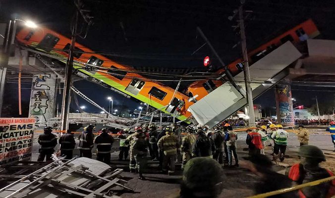 A proceso ocho exfuncionarios por desplome de la Línea 12 del Metro