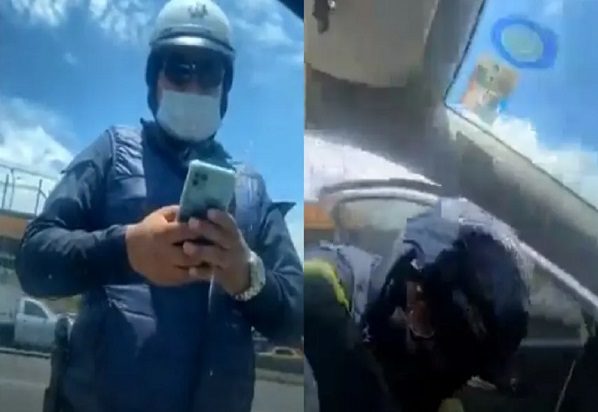 Automovilista denuncia extorsión y golpiza de policías de tránsito en Naucalpan #VIDEO