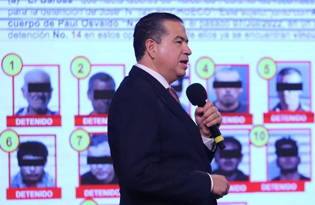 Suman 14 detenidos ligados a 'El Chueco' y se mantiene operativo para localizarlo: SSPC