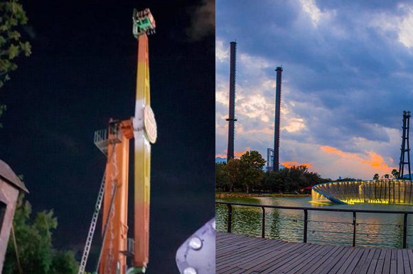 Falla en juego mecánico deja en las alturas a personas en feria de NL