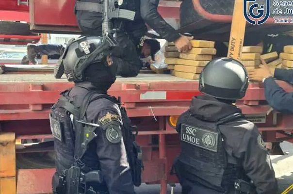 García Harfuch reporta el decomiso de cocaína más grande realizado en CDMX