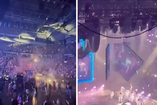 Pirotecnia de contrabando durante show de Dua Lipa deja varias personas heridas #VIDEOS