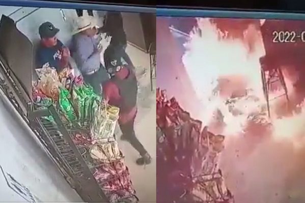 Grupo armado incendia una tienda en Jalisco por no pagar piso #VIDEO