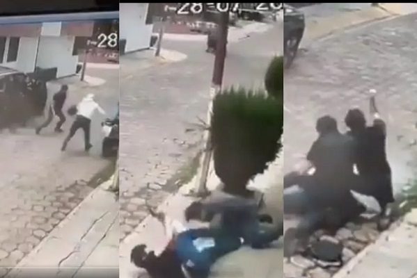 Vecinos evitan asalto y dan golpiza a ladrón, en Pachuca #VIDEO