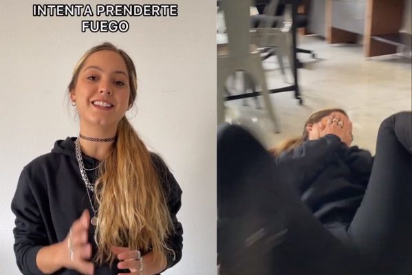 Ante recientes casos en México, tiktoker enseña qué hacer en caso de ataque con fuego #VIDEO