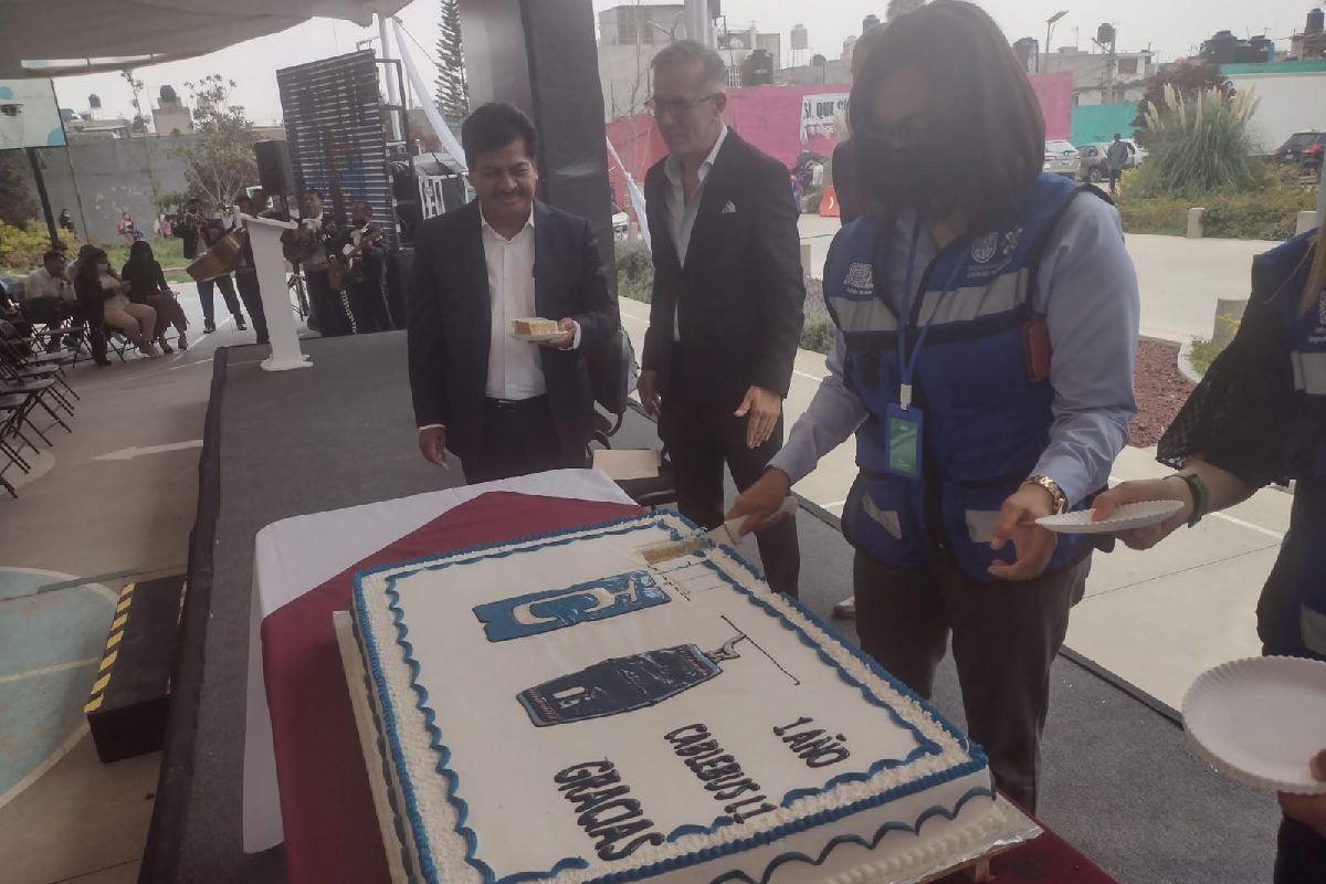 Celebración del primer año de Línea 1 del Cablebús