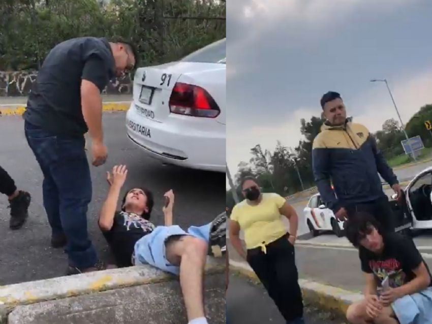 Elemento de seguridad de la UNAM agrede a un alumno