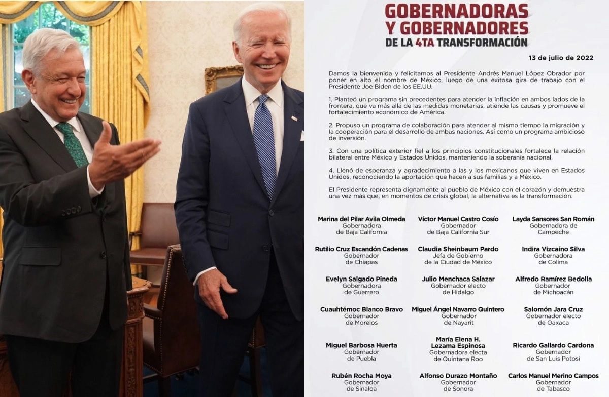 Morena califica como exitosa la reunión entre AMLO y Biden