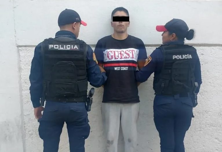 Presunto delincuente detenido en Álvaro Obregón