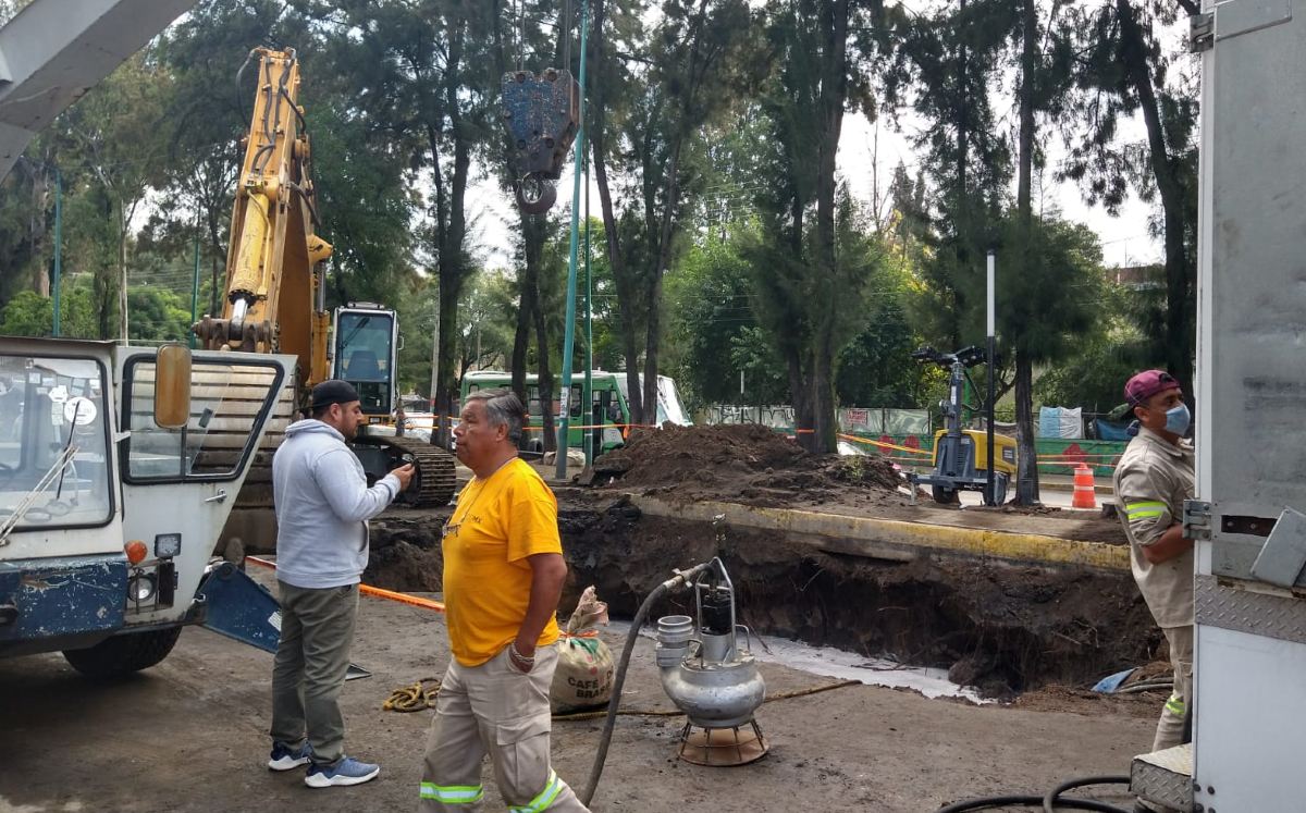 Reparación del suministro de agua en Iztapalapa tras mega fuga