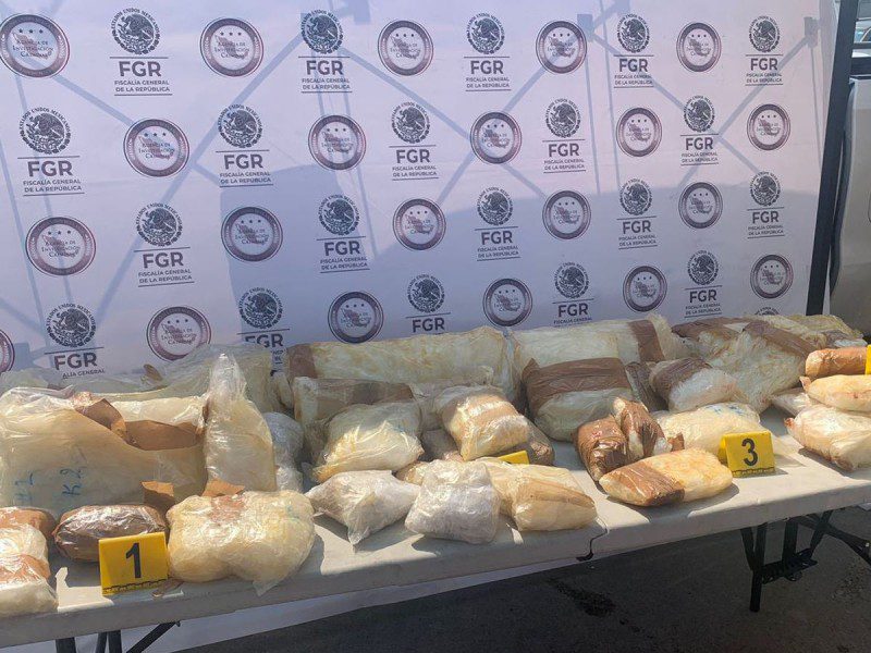 54 kilos de metanfetamina incautados en Nuevo León
