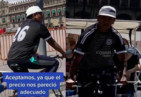 Turista denuncia estafa de bicitaxis en la CDMX #VIDEOS