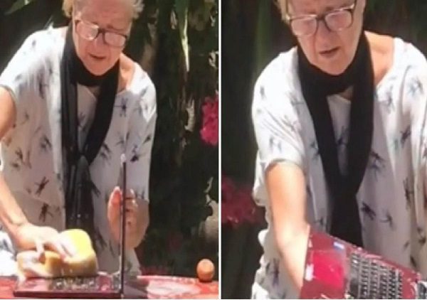 Abuelita le quita "virus” a laptop de su nieto con agua y con jabón #VIDEO