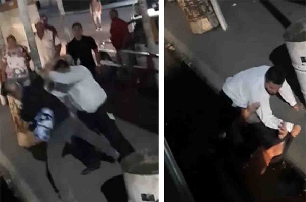 "Rompele su mad%&": graban pelea entre chofer y camionero en NL #VIDEO