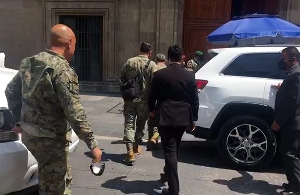 AMLO se reúne con su gabinete de Seguridad en Palacio Nacional