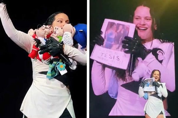 "Me voy con el corazón llenito": Rosalía y presume peluches del Dr. Simi