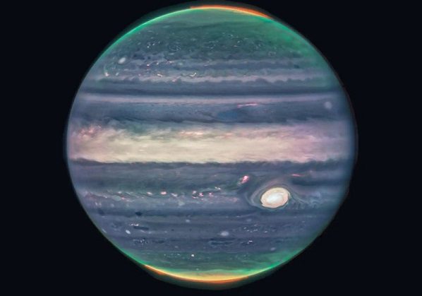 El Telescopio James Webb capta impresionantes auroras de Júpiter