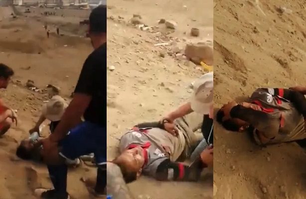 Futbolistas en Chile arrojan a árbitro a un barranco por una expulsión #VIDEO