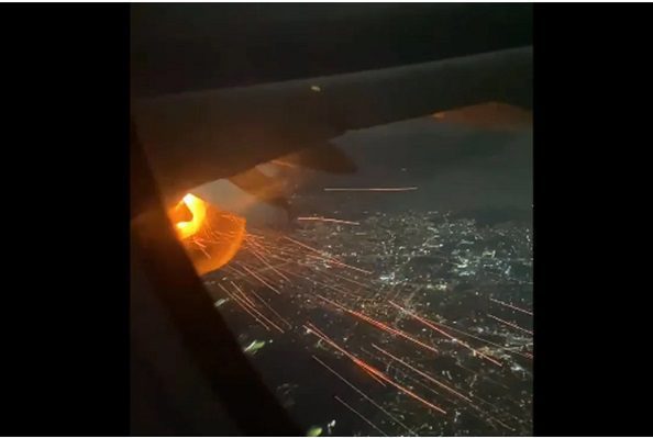 Se incendia motor de avión de Viva Aerobús tras despegar de Guadalajara #VIDEOS