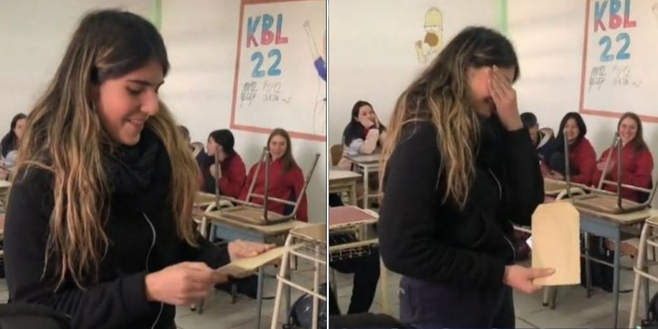 Alumnos de secundaria le regalan el viaje de graduación a su compañera