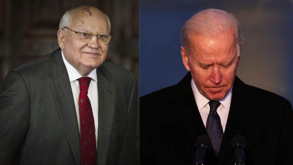 Biden y Gorbachov