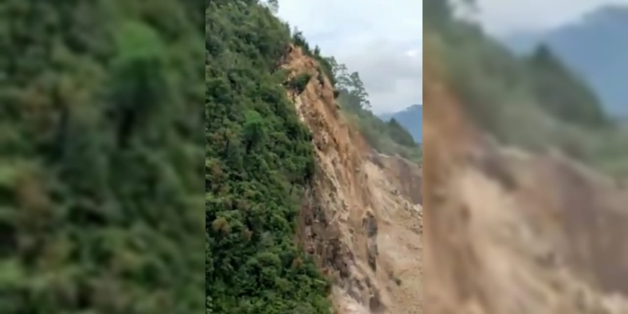 Desprendimiento de tierra en San Juan Chamula, Chiapas