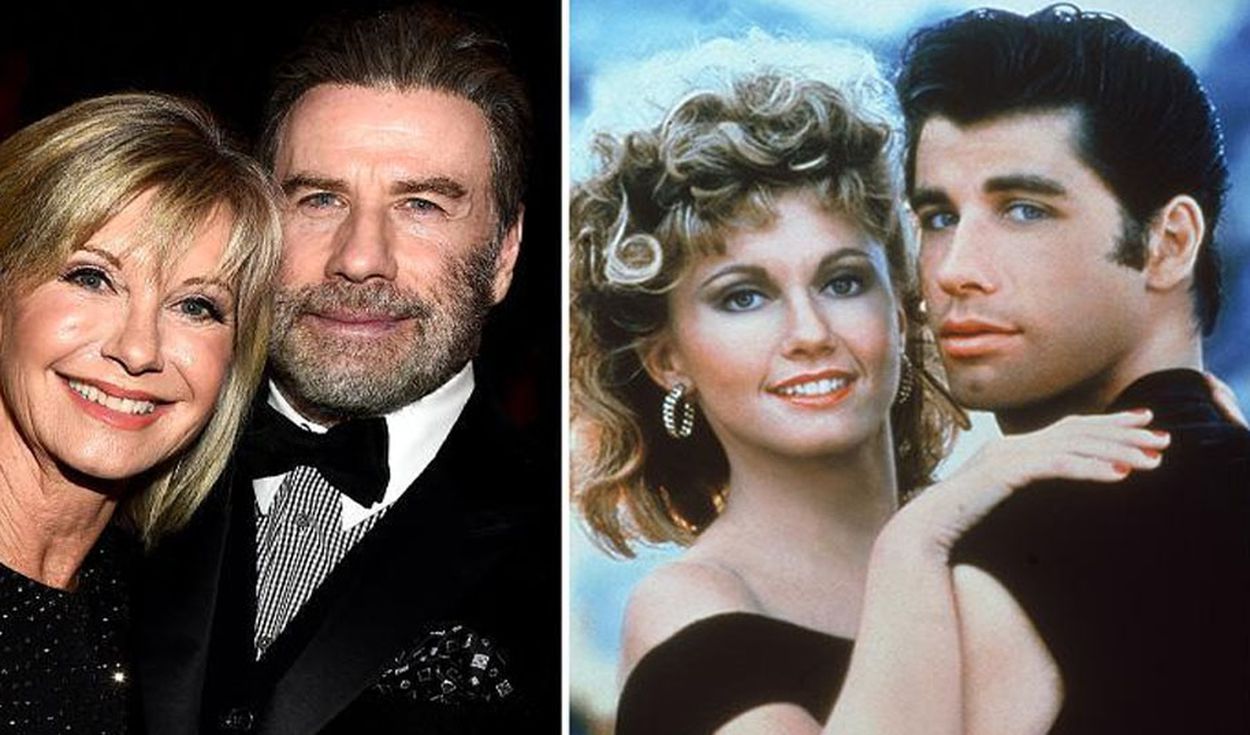 John Travolta y Olivia Newton