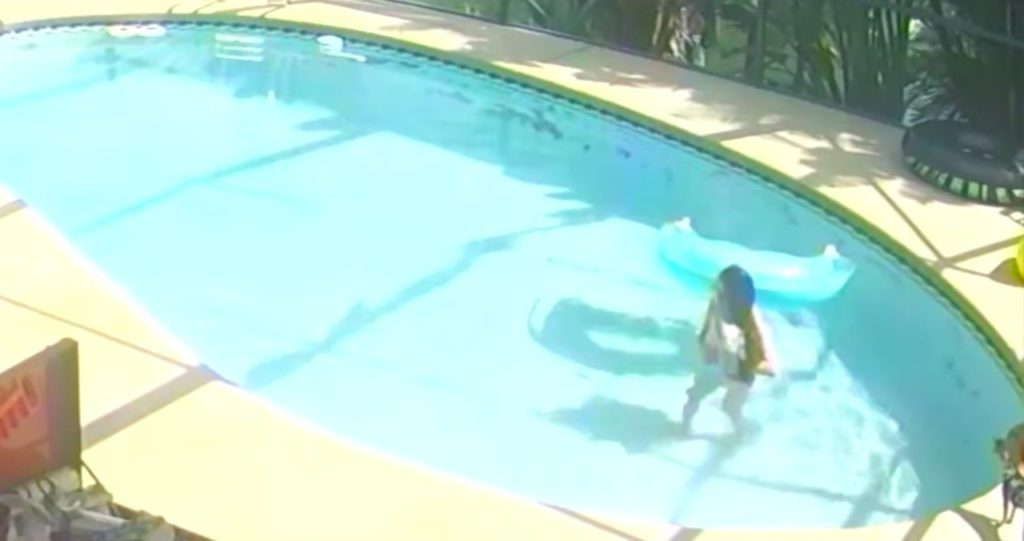 Mujer ahoga a su perrito en una piscina