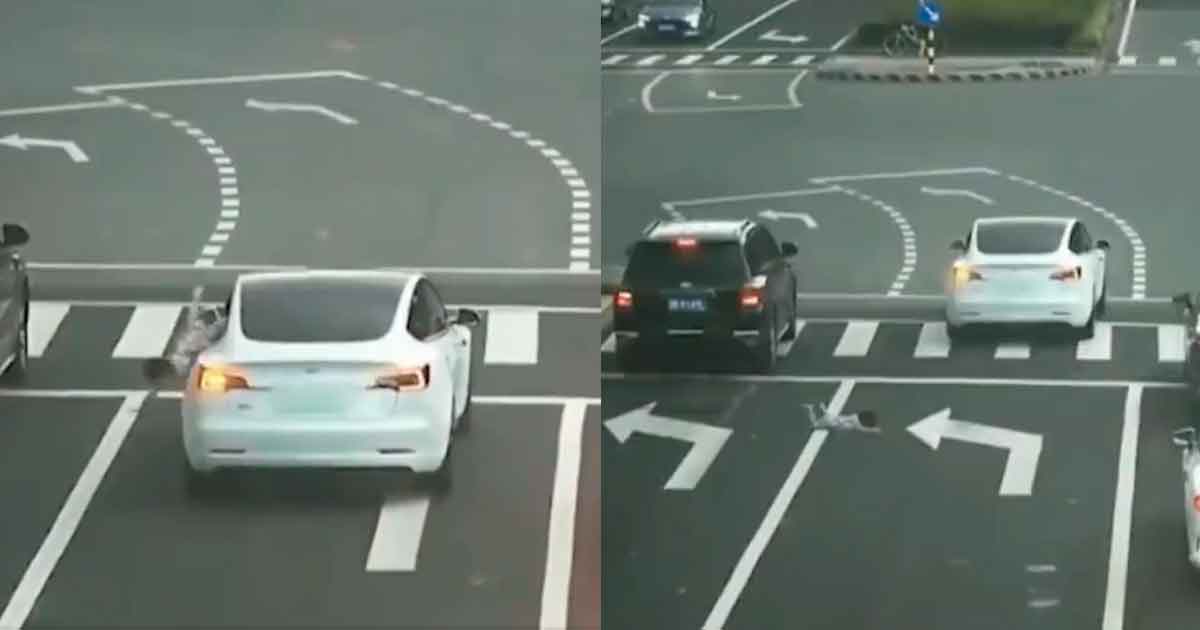 Niña cae desde la ventanilla de un auto