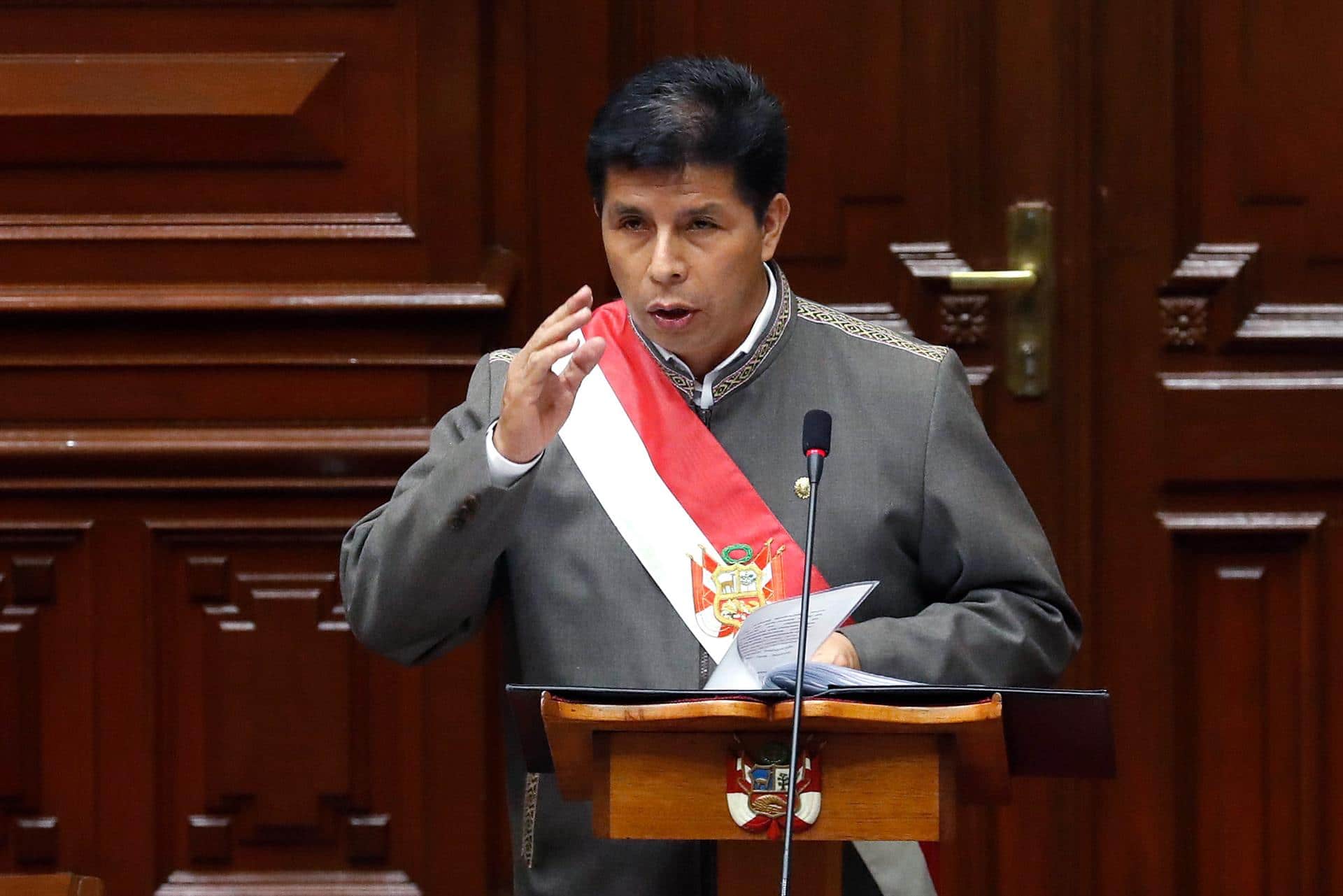 Pedro Castillo y el Congreso de Perú