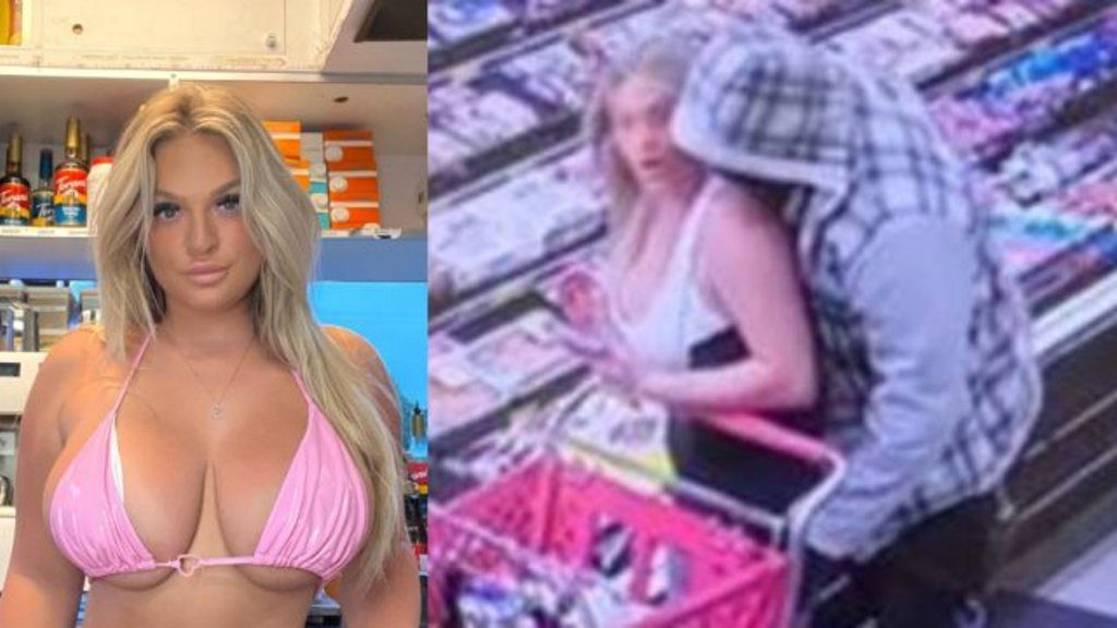 Sujeto acosa a una modelo de OnlyFans en un supermercado de EU