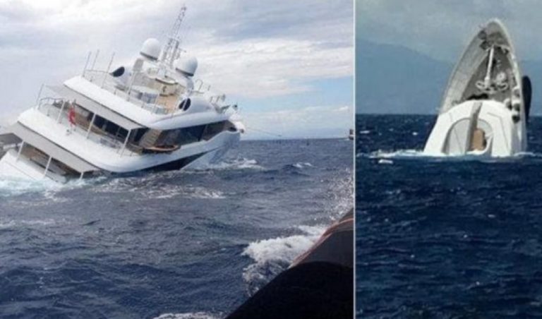 Yate se hunde con todo y pasajeros a bordo