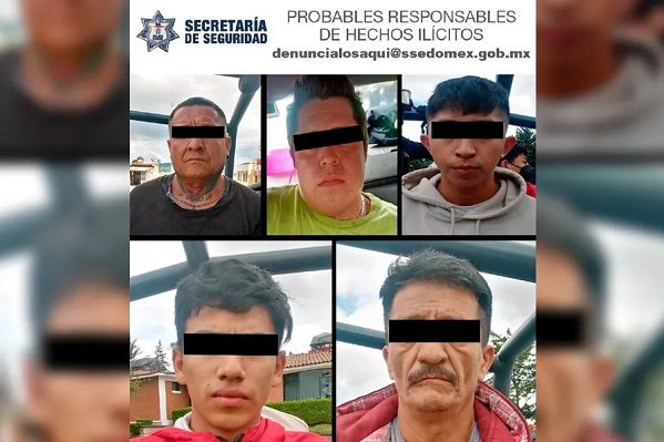 Caen integrantes de banda dedicada al robo de transporte en Edomex