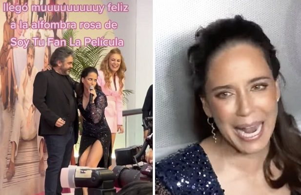 Ana Claudia Talancón aparece en "estado inconveniente" en premier de 'Soy Tu Fan'