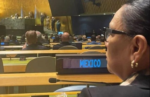 Rosa Icela afirma ante la ONU que México viene a "ganar la paz, no la guerra"