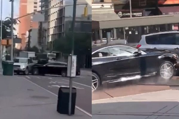 Increíble persecución y asalto a mano armada en calles de NY #VIDEO