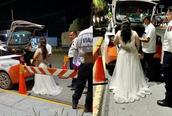 ¿Y la luna de miel? Detienen a recién casados en alcoholímetro en Torreón