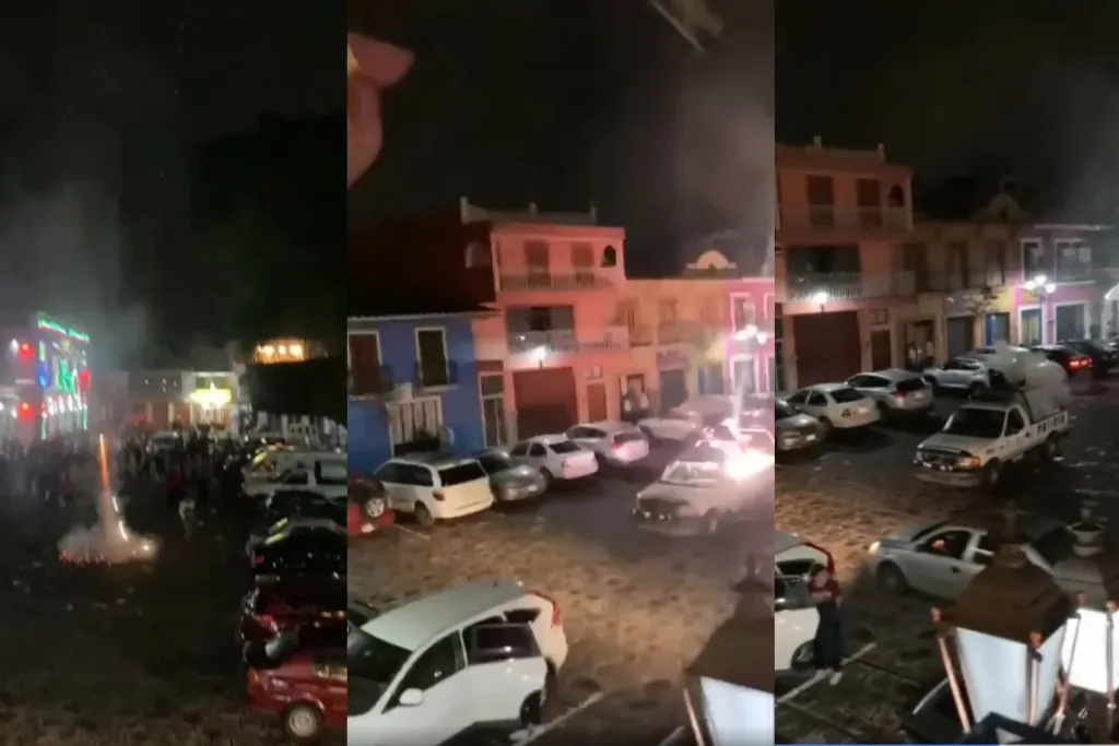 Pirotecnia explota dentro de patrulla en Naolinco, Veracruz #VIDEO