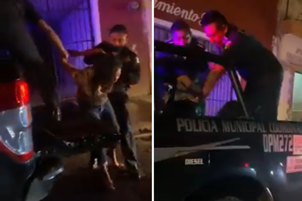 Exhiben violenta detención de mujer en calles de Mérida #VIDEO
