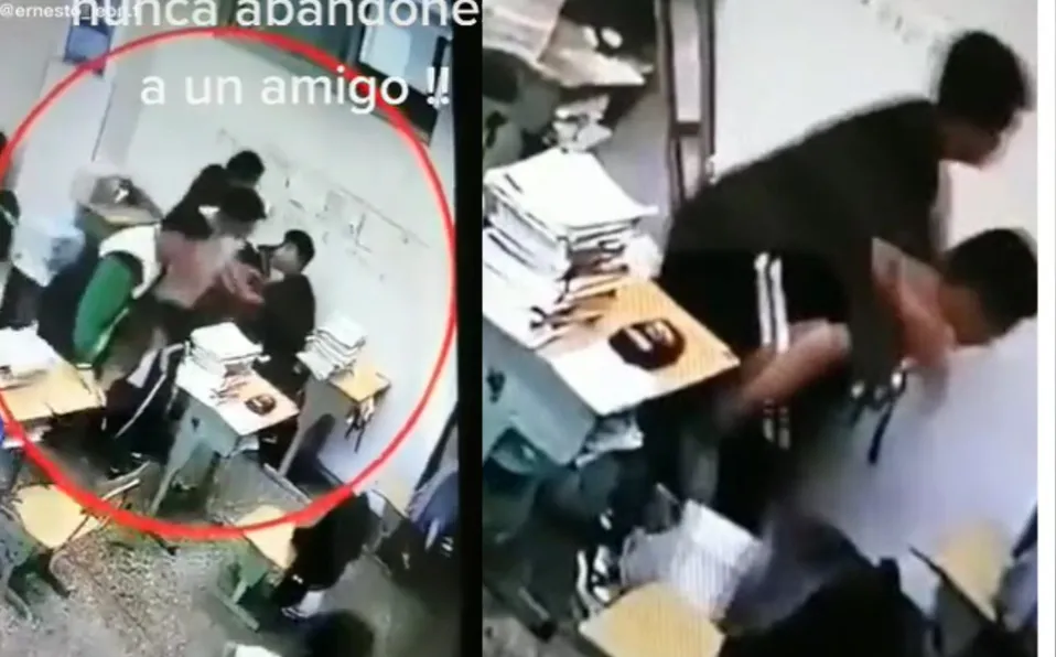 Niño carga a su compañero enyesado durante temblor: "tú eres mi amigo del alma" #VIDEO