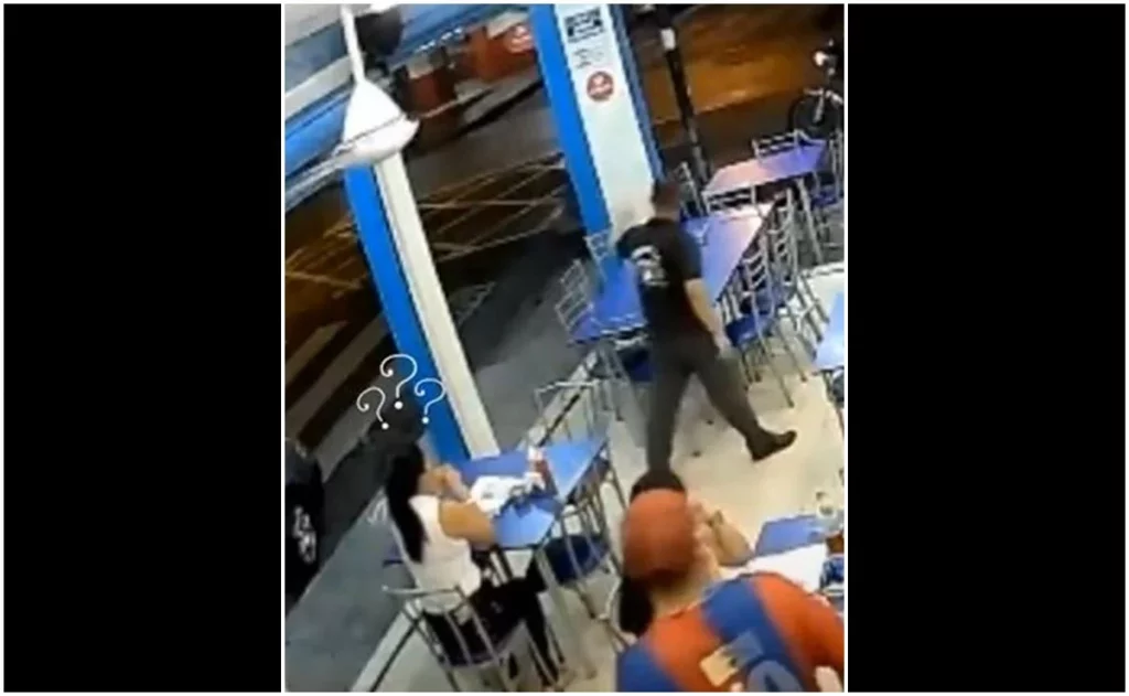 ¿Cómo estuvo la cita? Hombre abandona a mujer en pleno asalto en restaurante #VIDEO