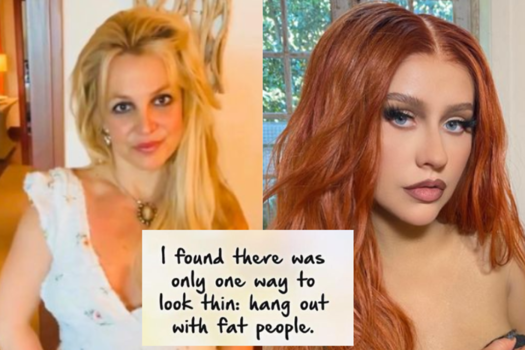 Britney Spears se disculpa con Christina Aguilera tras comentario gordofóbico