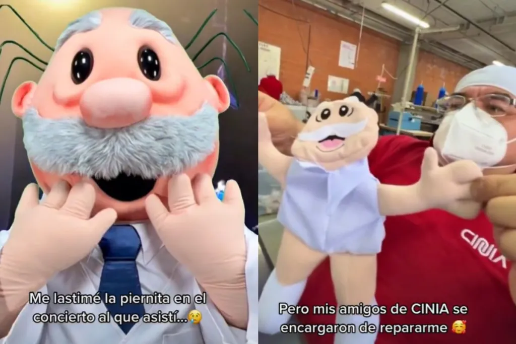 ¿Entonces quién ganó? Reparan peluche de Dr. Simi decapitado por Rubén Albarrán #VIDEO
