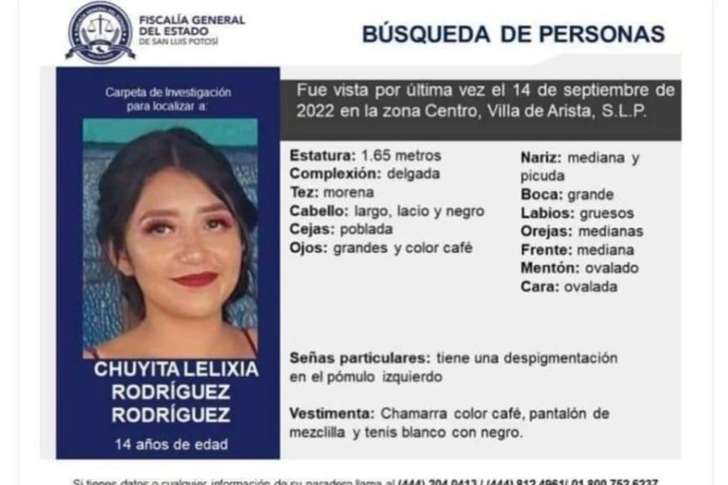 Chuyita, de 14 años, fue abusada y asesinada en San Luis Potosí