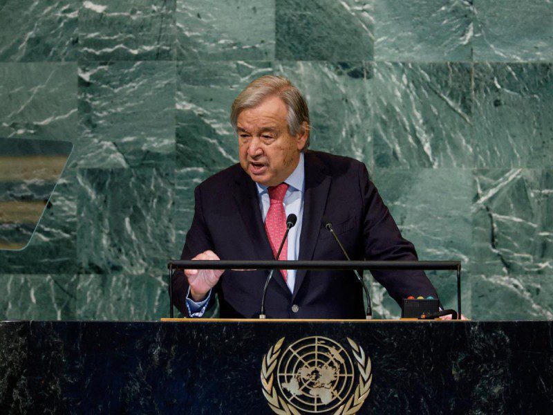 "El mundo está en peligro", advierte jefe de la ONU ante líderes del mundo