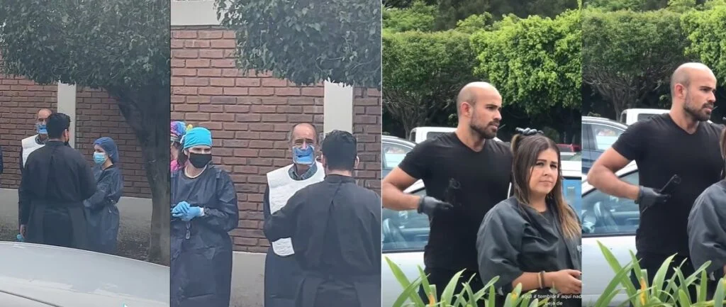 #VIDEOS del sismo: Estilista atiende en la calle y dentista desaloja a paciente