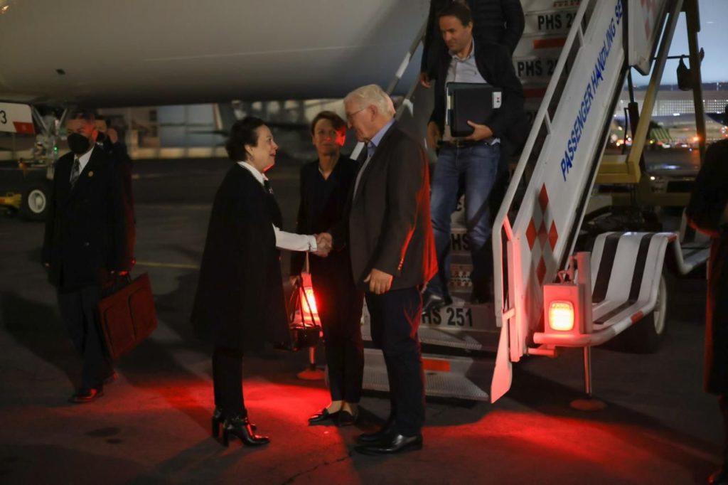 Frank-Walter Steinmeier, presidente de Alemania, arriba a México para reunirse con AMLO