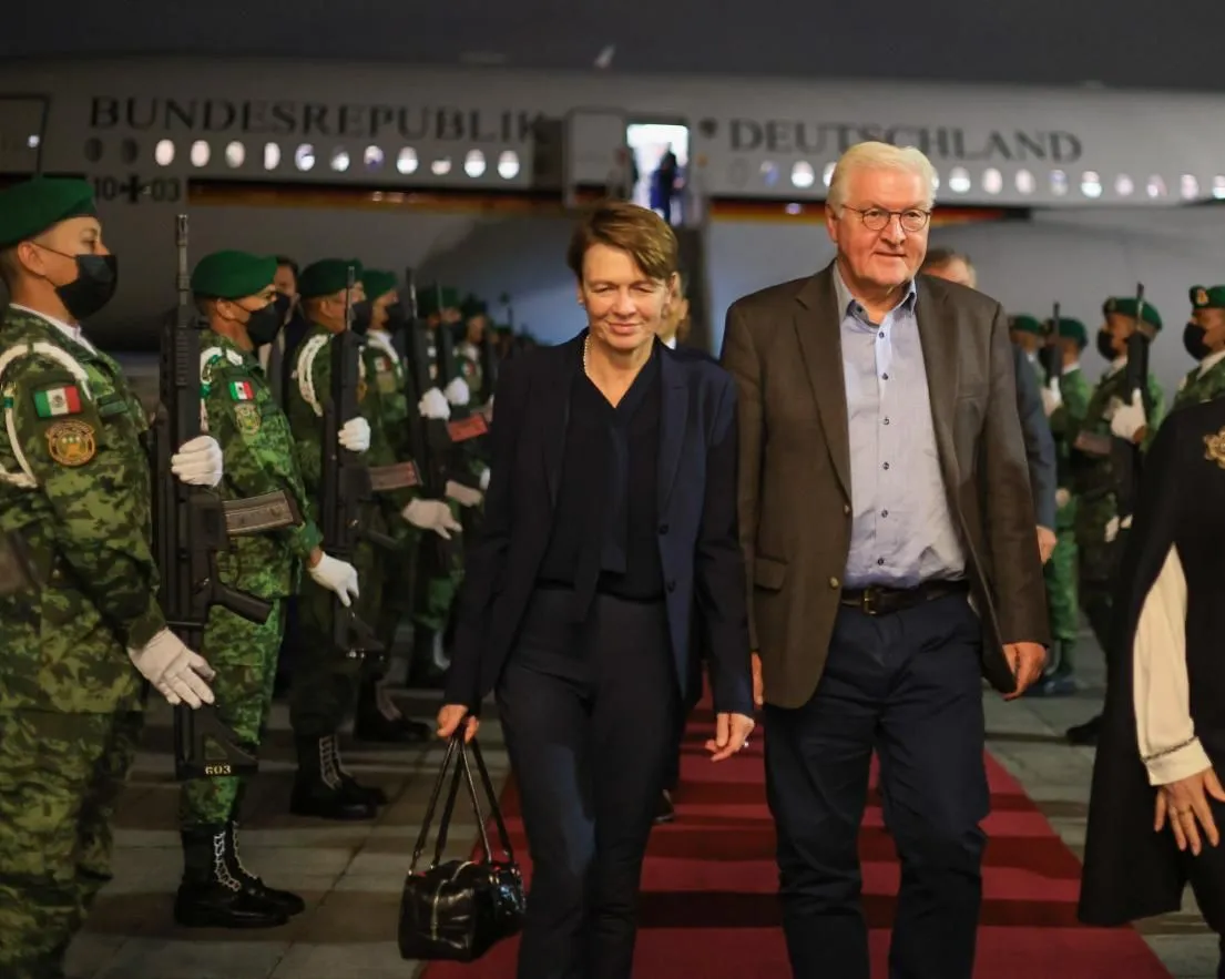 AMLO recibe al presidente de Alemania, Frank-Walter Steinmeier