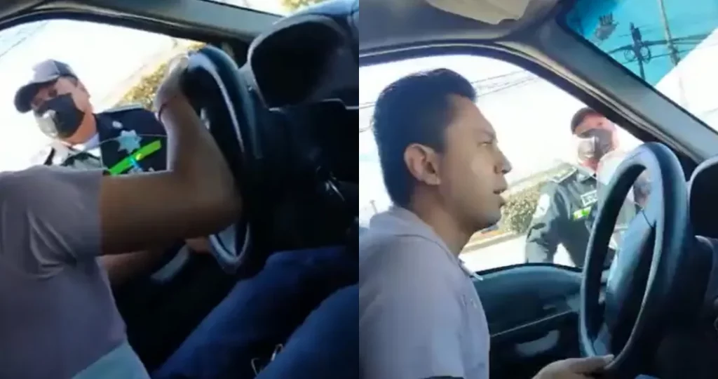 "Te voy a matar y mandar a que levanten a tu familia", policía amenaza a conductor